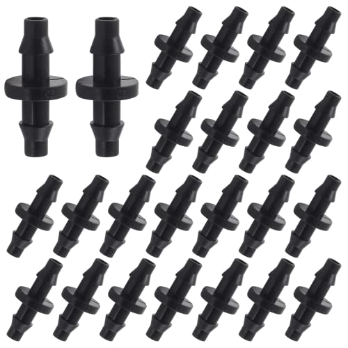 150Pcs 1/4 Inch Drip Irrigation Coupling Fittings - size: Straight Coupling (150Pcs)