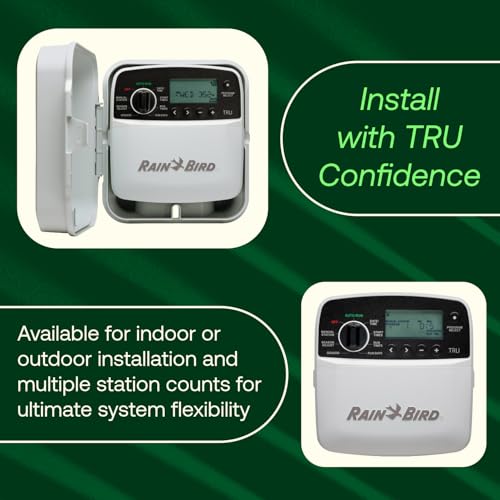 Rain Bird TRU8O Program-Based Indoor/Outdoor Irrigation Controller/Timer, WiFi Ready, 8-Zone/Station - style: Indoor/Outdoor