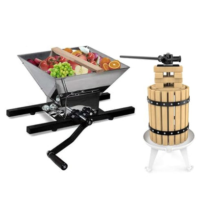 7.9 Gallon/30L fruit press with 7L fruit crusher