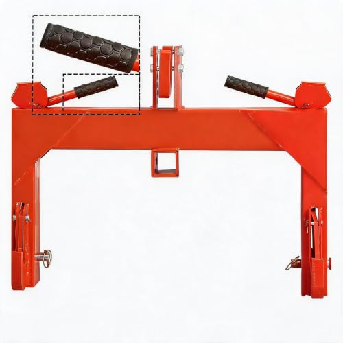 3000lbs Capacity 3-Point Quick Hitch Adapter for Category 1 & 2 Tractors - Dual Receivers