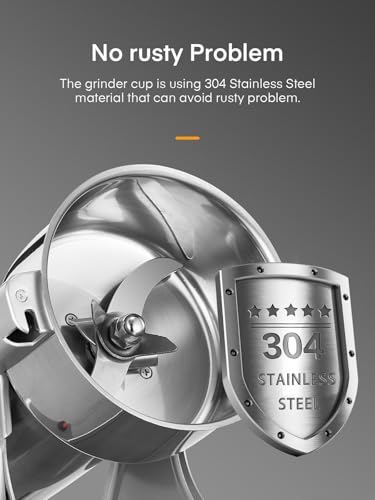 Electric Grain Mill for Flour 2500g, Flour Mill Swing 3850W, Upgrade Stainless Steel Flour Mill, High-speed Spice Herb, Commercial Superfine Machine, Dry Cereals Pulverizer