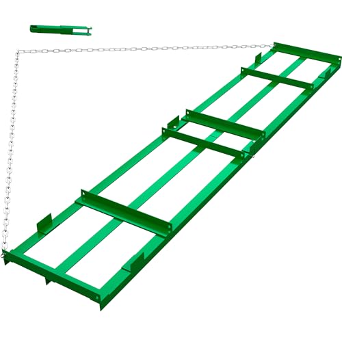 YITAMOTOR 8FT Heavy Duty Drag Harrow for ATV UTV with 6FT Chain - size: 8FT