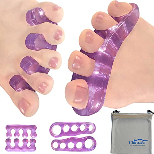 Chiroplax Gel Toe Separators Stretchers Spacers Bunion Tailor's Relief - color: Lavender