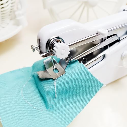 Handheld Sewing Machine, Portable Mini Hand Held Sewing Machine Cordless Electric Stitching Device, DIY Hand Sewer Machine for Household, Travel (Does Not Include A Battery)