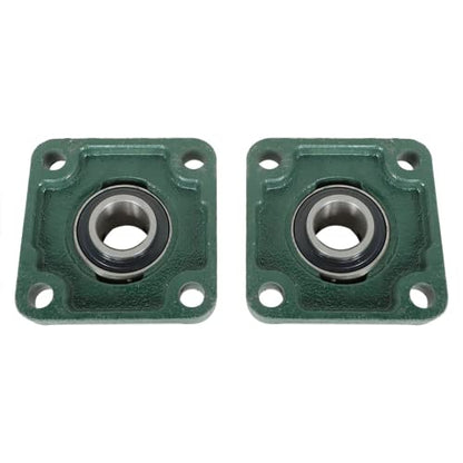2Pcs UCF205-16 Pillow Block Bearings 1 Inch Bore Square Flange Mounted Pillow Block Bearing 4 Bolt, Self Alignment
