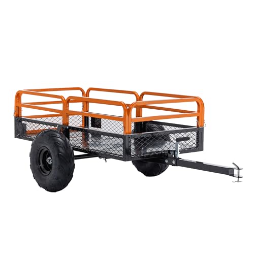 Garden Carts 1500LBS Heavy Duty Steel Dump Cart Trailer