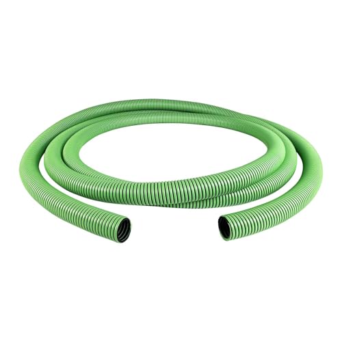 Gloxco Heavy Duty Tiger Green EPDM All Weather Suction Hose, Black Tube, Lime Green Helix, Full Vacuum Suction Rating, 2" Inside Diameter, Made In USA, 33 ft Length - size: 2" x 33 Ft