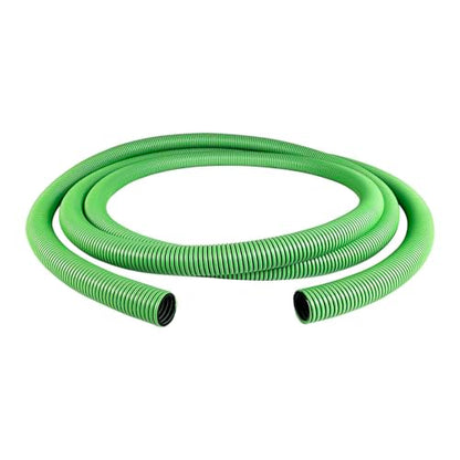 Gloxco Heavy Duty Tiger Green EPDM All Weather Suction Hose, Black Tube, Lime Green Helix, Full Vacuum Suction Rating, 2" Inside Diameter, Made In USA, 33 ft Length - size: 2" x 33 Ft