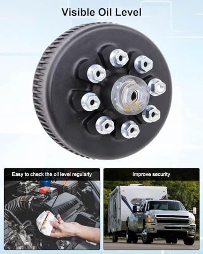 Hub Oil Cap Kit Compatible with AL-KO and Hayes axles 10K-16K - size: 1 Pack
