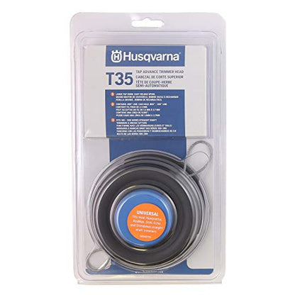Husqvarna 537388101 T35 String Trimmer Head Replacement, Blue/Black - size: T35