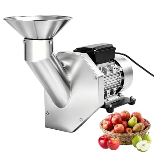 550W Electric Fruit Apple Crusher, 304 Stainless Steel Fruit Crusher