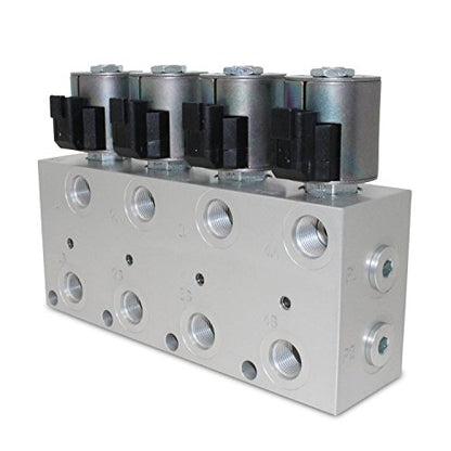 Summit Hydraulics Hydraulic Multiplier Kit, 4 Circuit Selector Valve Including Couplers and Switch Box Control