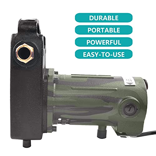 TIGEROAR 120V Water Transfer Pump 1560 GPH Cast Iron 1/2 HP Electric Pump