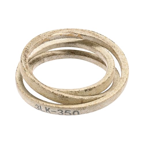 uxcell 3LK350 Cord Belt Grey, 3/8" x 35" Lawn and Garden Aramid V-Belt for Mower Deck - size: 35"