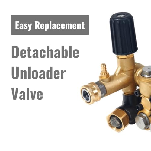 Canpump CE 3030 HY: 3000 psi @ 3 US gpm Pressure Washer Pump Assembly with Hydraulic Motor, External Unloader (Easily Replaceable) - style: Pump & Motor | CE 3030 HY