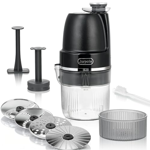4-Discs Electric Grater, Potato Masher for Creamy Puree, 200W