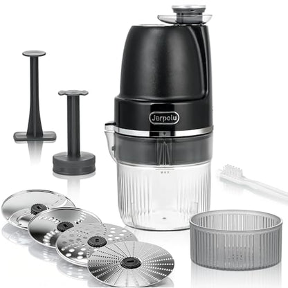 4-Discs Electric Grater, Potato Masher for Creamy Puree, 200W