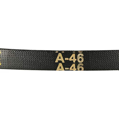 uxcell A46 Drive V-Belts 46" Inner Length 13mm Width 8mm Thick JIS Standard A-Section Rubber Drive Transmission Belt - size: 46"