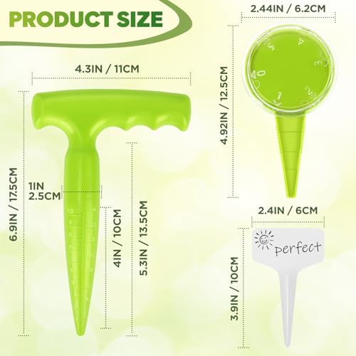 Seed Planter Tool, Seed Dibber, Seed Dispenser, Light Green, 12 Pcs - color: Light Green, 12 Pcs