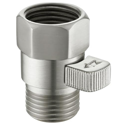 Angle Simple Water Flow Control Valve, Shower Shut Off Valve Brushed Nickel - color: Brushed Nickel
