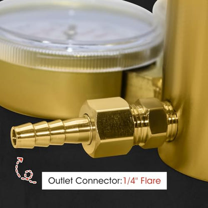 High Pressure Nitrogen Regulator,0-4500PSI,CGA580 Inlet - color: 0-4500 Psi