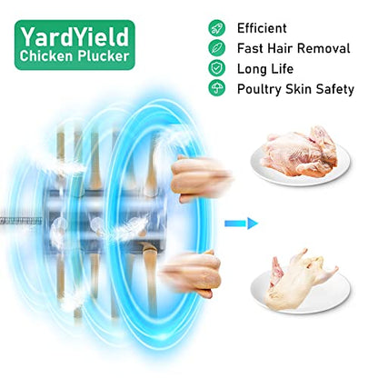 18-Finger Drill Chicken Plucker Attachment for Chicken Quail Pigeon