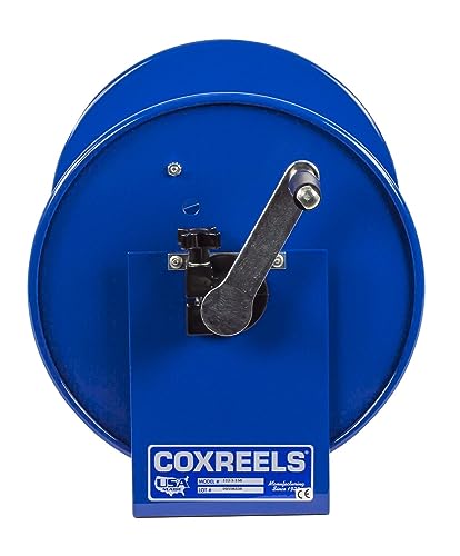 Coxreels 117-3-550 Compact Hand Crank Steel Hose Reel - 4,000 PSI - Holds 3/8" x 550' Length Hose - Perfect for Air Compressor, Garden, Pressure Washer, Electric Hoses (Hose Not Included) Made in USA - size: 3/8" x 550'
