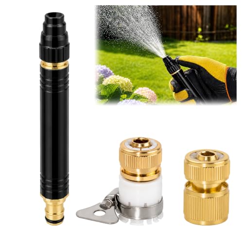 High Pressure Hose Nozzle Sprayer, Car Wash Water Gun with Booster Nozzle - color: Pacifier Interface A