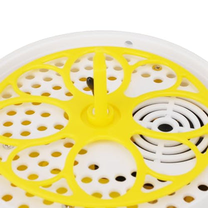 Luqeeg Mini Egg Incubator, Temperature Control Digital Incubators, 4 Eggs Candler Poultry Hatching Machine Eggs Poultry Hatching Machine for Chickens Ducks Pigeons (Auto Turning)