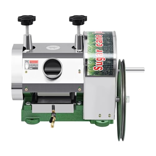 Manual Sugar Cane Juicer, 3 Rollers, 2" Inlet, 110LBS/H, Stainless Steel