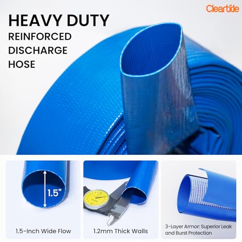 Cleartide utility submersible pump with water sensor 1/3hp pump with hose, 10ft - style: 1/3HP Auto Water Sensor Pump with Hose