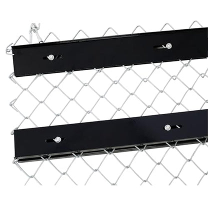 Steel Chain Drag Harrow, 4' x 5' ATV Tractor Harrow, Adjustable Tow Behind Field Yard Lawn Leveling Tool, Perfect for Soil Preparation, Pasture Care, and Seed Bed Grooming
