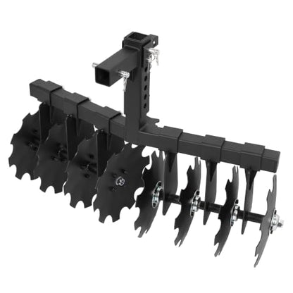 WUTIST 35" Disc Harrow Plow Attachment Compatible with All ATVs, UTVs - color: Black