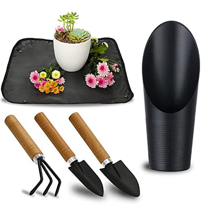 5Pcs Succulent Tool Set, Mini Garden Tools for Plant Care (No Flowerpot) - style: Classic Garden Tools