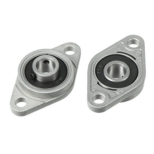 uxcell 4pcs KFL08 8mm Zinc Alloy Self Aligning Pillow Block Flange Bearing
