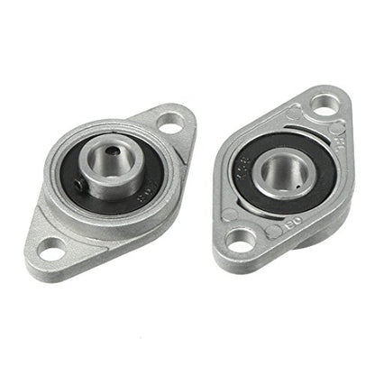 uxcell 4pcs KFL08 8mm Zinc Alloy Self Aligning Pillow Block Flange Bearing