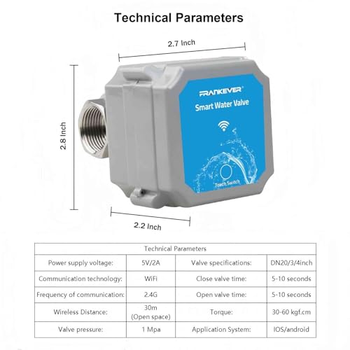 DN20 Smart Water Valve 3/4 Inch Smart Water Shutoff Valve Management System
