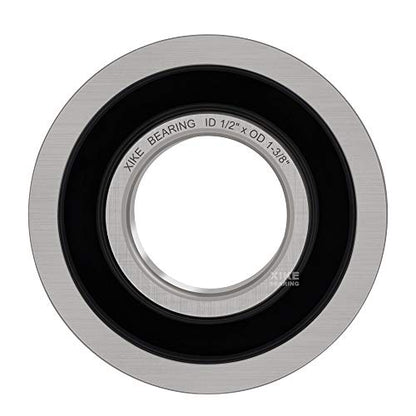 XiKe 1/2" Flanged Bearing, Replacement Lawn Mower Wheel Bearings, 10 Pack - size: ID 1/2" x OD 1-3/8"