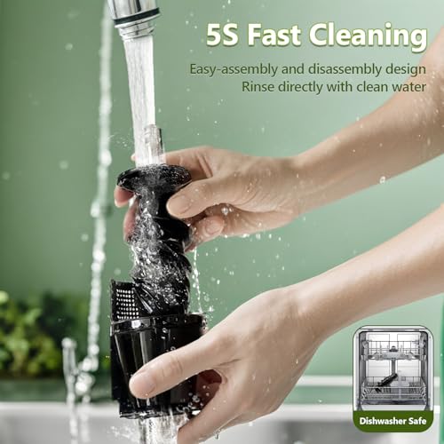 Cold Press Slow Juicer with Electric Coffee Grinder for Ginger - color: Meteorite Grey