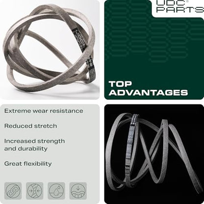 UDC Parts 117-1018 Toro Recycler 22 Inch Drive Belt Replacement, 3/8"x32.3" - size: 32.3"L x 0.38"W