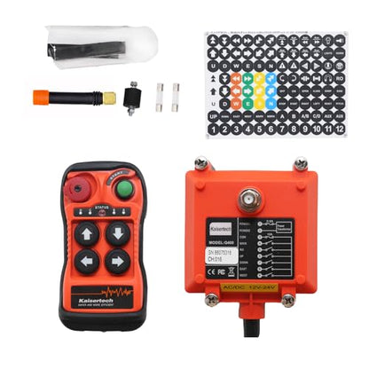 Q400 Industrial Wireless Remote Control 4 Buttons for Hoist & Crane - style: Q400 ACDC12-24V 1T1R