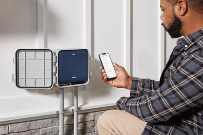 Moen 8-Zone Smart Sprinkler Controller, Wi-Fi Connectible Smart Irrigation System with Automatic Water Timer, WICNT008G1USA