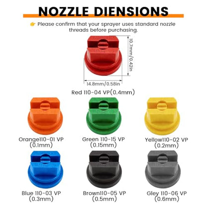 Spray Nozzles Set for Garden & Agricultural Tank Spraying Equipment