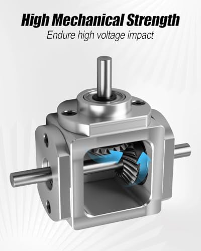 90 Degree Right Angled Bevel Gear Box 1:1 Forward Dual Output Shaft 6mm