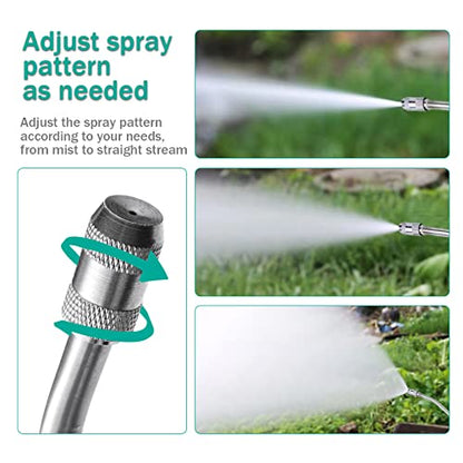 Universal Sprayer Wand, 29 Inches, Stainless Steel, Shut Off Valve (3/8" Barb)