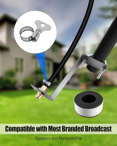 12 Ft Boomless Nozzle with Fixed Frame and Hose Clamp 3.0 GPM 12V Pumps