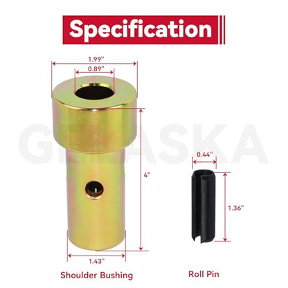 GELASKA 4 Pack TK95029 Cat 1 Quick Hitch Bushings, Adapter Bushings - color: 4 Pack
