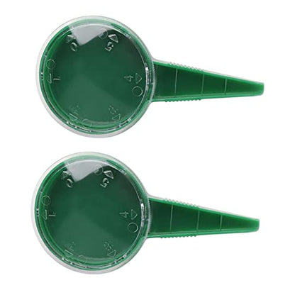 Pack of 2 Seed Spreader, Handheld Seed Planter Gre Ed Dispenser Sower Planter Seed Dial 5 Different Settings Seeder Gardening Tools