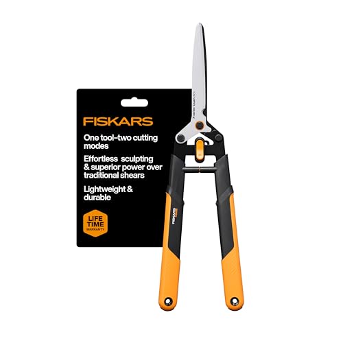 Fiskars 25" DualAction Hedge Shears, 2-in-1 Fast or Powerful Trimming - style: 25" 2-in-1