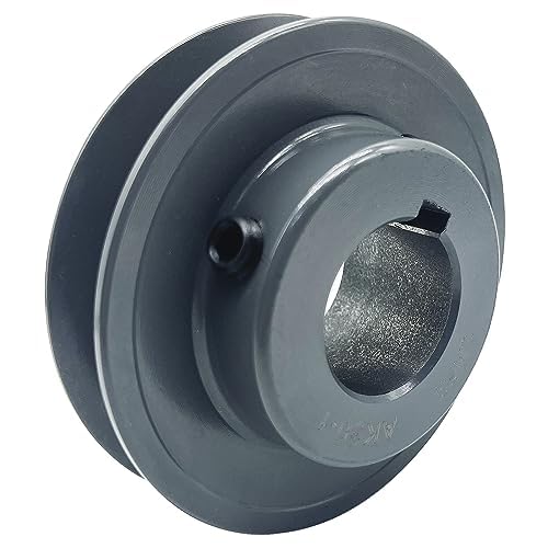 AK30-1 v Belt Pulley, 3.05 inch OD, 1 Inch Bore,Cast Iron Material, AK Single Groove Motor Pulley for "4L" or "A" or "3L" Belts - size: 3.05 inch OD, 1 Inch Bore, style: 1 Groove